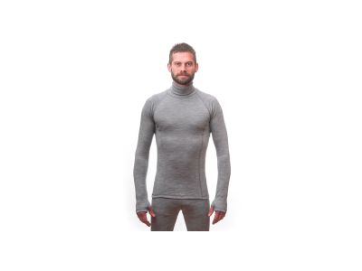 Sensor Merino Bold Neck T-shirt, cool gray