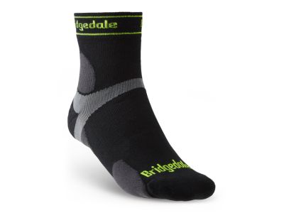 Bridgedale TRAIL RUN Ultralight T2 MS 3/4 CREW Socken, schwarz