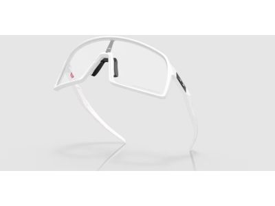 Oakley Sutro glasses, matte white/clear to back iridium photochromic