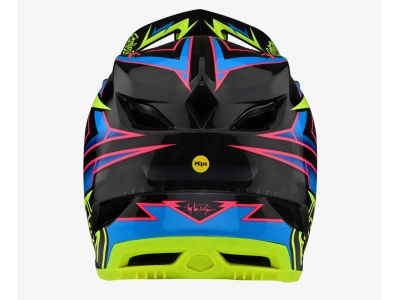 Troy Lee Designs D4 Carbon Mips Volt helmet, black/fluo yellow