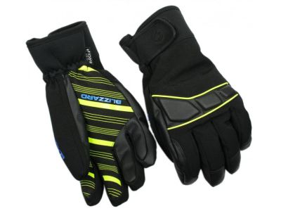 Blizzard Profi ski rukavice, black/neon yellow/blue