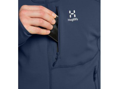 Haglöfs Kapuzen-Sweatshirt aus Wollmischung, dunkelblau