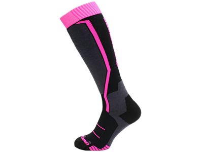 Blizzard Viva Allround junior detské ponožky, black/anthracite/magenta