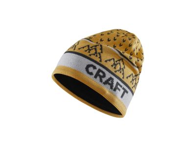 Craft CORE Backcountry čepice, žlutá