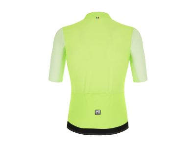 Koszulka rowerowa Santini Redux Vigor, zielono-żółta