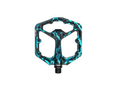 CRANKBROTHERS Stamp 7 Small pedály, Splatter Paint Blue