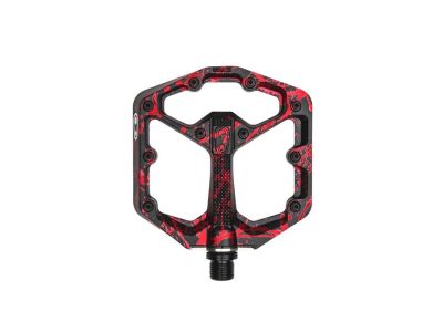 CRANKBROTHERS Stamp 7 Small pedály, Splatter Paint Red