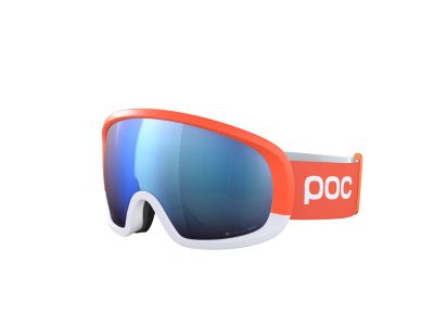POC Fovea Mid Clarity Comp + glasses, fluorescent orange/hydrogen white/spektris blue ONE