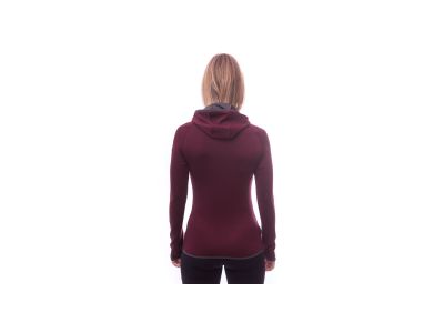 Sensor Merino Upper Fox women&#39;s sweatshirt, port red