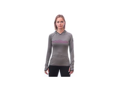 Sensor Merino Upper Mountains women&#39;s sweatshirt, gray