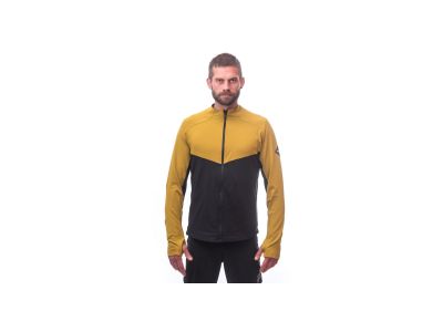 Sensor Coolmax Thermo sweatshirt, black/mustard