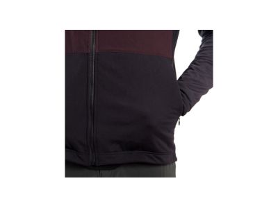 Jachetă Sensor Coolmax Thermo, negru/port roșu