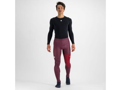 Sportful APEX elasťáky, vínová/tmavě růžová