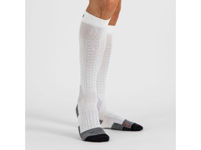Sportos APEX LONG zokni, fehér/sárga