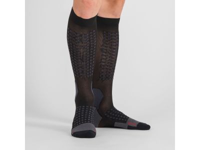 Sportful APEX LONG Socken, schwarz/dunkelgrau