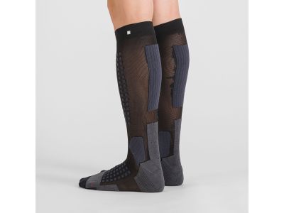 Sportful APEX LONG Socken, schwarz/dunkelgrau