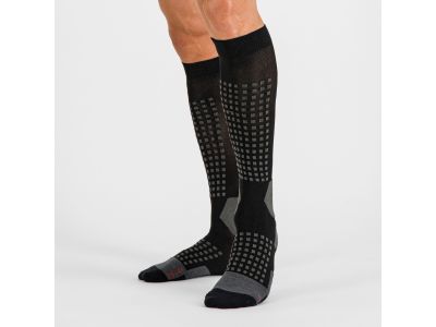 Sportos APEX LONG zokni, fekete/sötétszürke