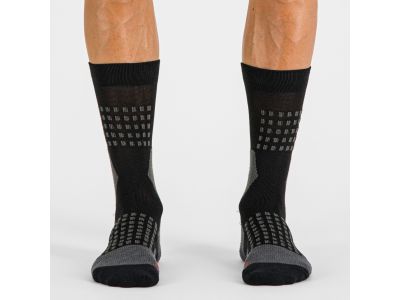 Sportful APEX ponožky, čierna/tmavosivá