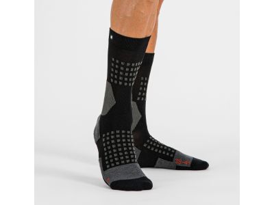 Sportos APEX zokni, fekete/sötétszürke