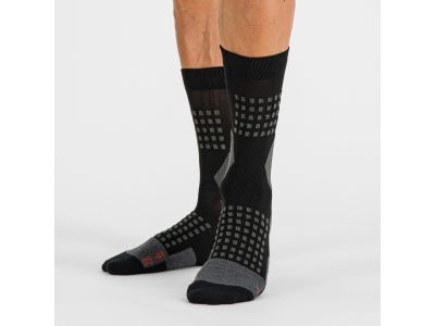 Sportful APEX ponožky, čierna/tmavosivá
