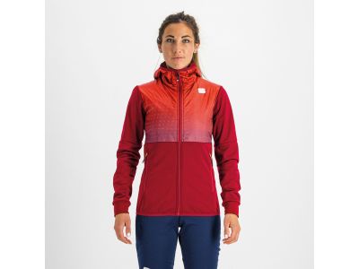 Sportful RYTHMO dámská bunda, tmavě růžová/červená