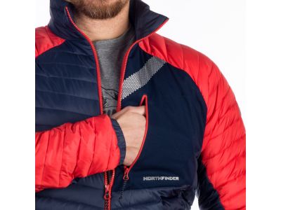 Jachetă Northfinder WILLARD, roșu/albastru