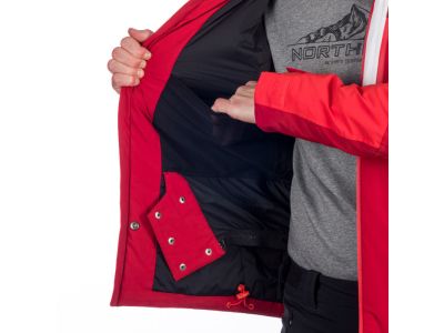 Northfinder STEPHAN ski jacket, red/white