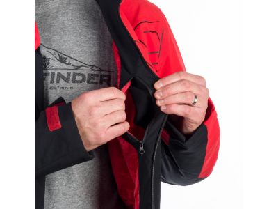 Northfinder WILBUR ski jacket, black/red