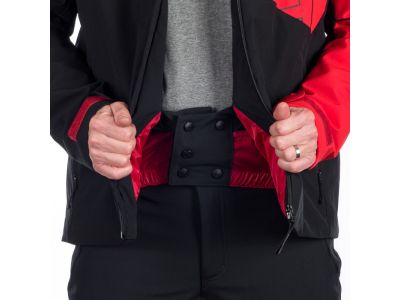 Northfinder WILBUR ski jacket, black/red