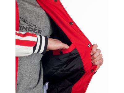 Northfinder KENT bunda, červená/bílá