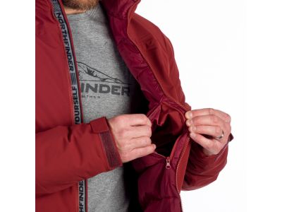 Northfinder BU-5156SP kabát, sötét piros