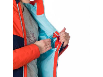 Northfinder OLGA dámská bunda, oranžová/modrá