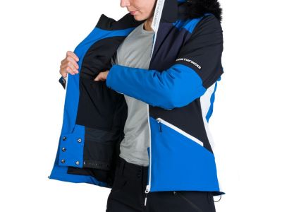 Northfinder EDITH women&#39;s jacket, blue/white