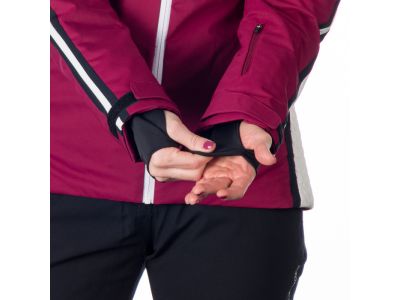 Northfinder BU-6142SNW women&#39;s jacket, white/cherry