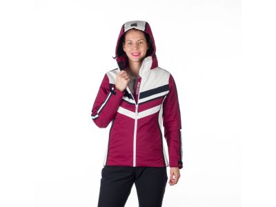 Northfinder DORIS women&#39;s jacket, white/cherry