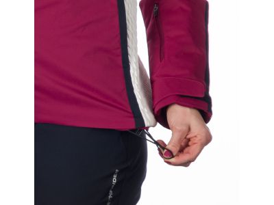 Northfinder BU-6142SNW women&#39;s jacket, white/cherry