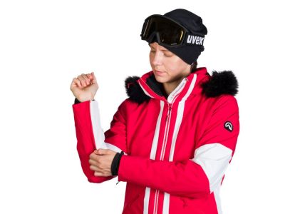 Northfinder ZELLA women&#39;s jacket, red/white