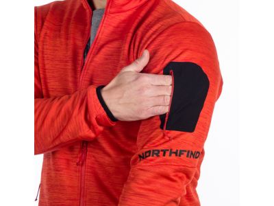 Northfinder NICK Sweatshirt, rote Melange