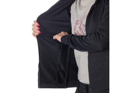 Damska bluza Northfinder PAULINE w kolorze czarnym melanżowym