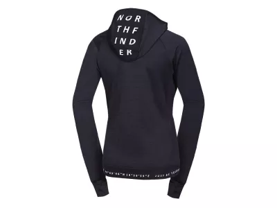 Northfinder PAULINE women&#39;s sweatshirt, blackmelange