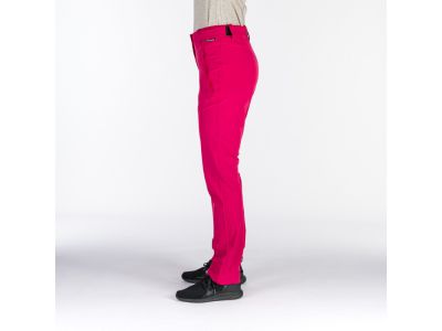 Spodnie damskie Northfinder RENA w kolorze wiśniowy czerwonym