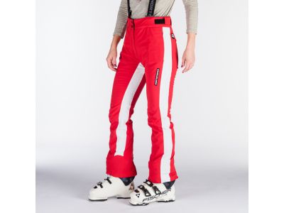 Spodnie damskie Northfinder JUNE, czerwono-białe
