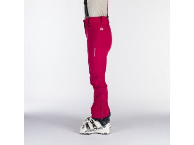 Spodnie damskie Northfinder SYLVIA w kolorze wiśniowy czerwonym