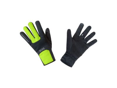 GOREWEAR M GWS Thermo Gloves, black/neon yellow
