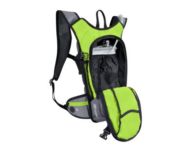 FORCE Aron Ace Plus backpack, 10 l + hydration pack 2 l, fluo/gray