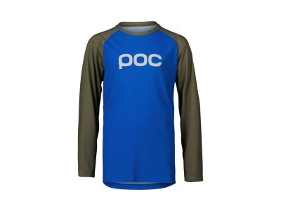 POC Essential MTB LS children&amp;#39;s jersey, sodium blue/epidote green