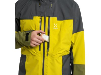 Jachetă Haglöfs Spitz GTX PRO, galben/gri închis