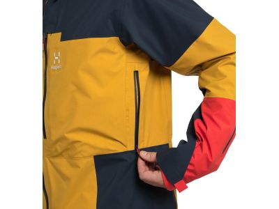 Jachetă Haglöfs Spitz GTX PRO, portocaliu/albastru