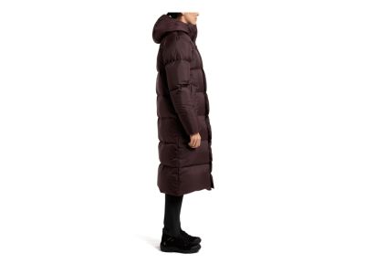 Haglöfs Long Down women&#39;s coat, brown