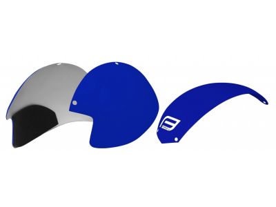 Force plastics for the Globe helmet, blue
